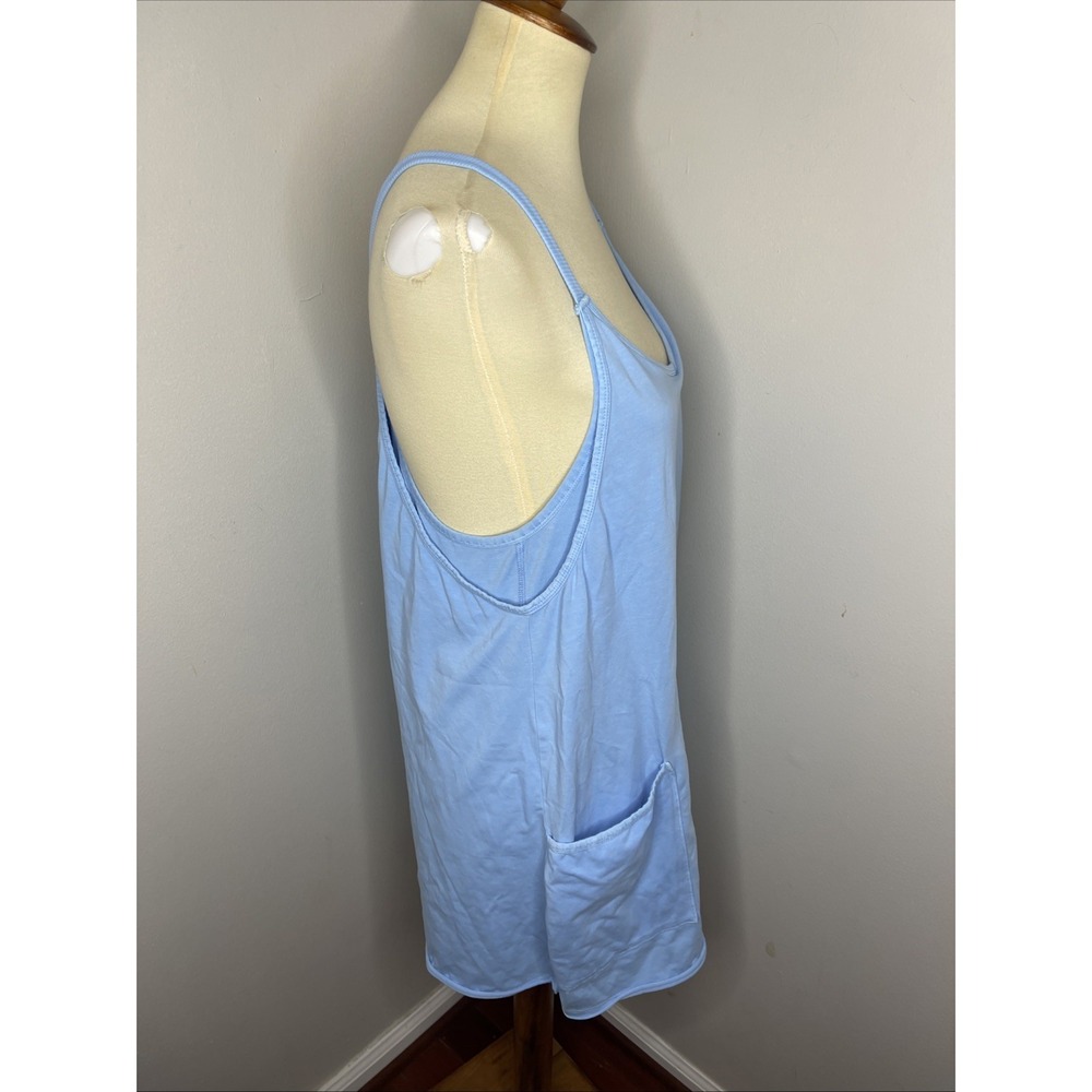 New Free People Movement Hot Shot Mini Dress in Oxford Blue Medium - Picture 5 of 12